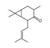 3,7,7-trimethyl-5-(3-methylbut-2-enyl)bicyclo[4.1.0]heptan-4-one_74499-58-4
