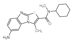 7-amino-N-cyclohexyl-N,1-dimethyl-[1,3]thiazolo[3,2-a]benzimidazole-2-carboxamide,hydrochloride_748758-45-4