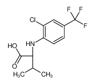 N-[2-Chloro-4-(trifluoromethyl)phenyl]-L-valine_74971-63-4