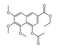Ethyl 4-acetoxy-5,6,7-trimethoxy-2-naphthoate_752252-41-8