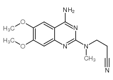 3-[(4-amino-6,7-dimethoxyquinazolin-2-yl)-methylamino]propanenitrile_76362-28-2