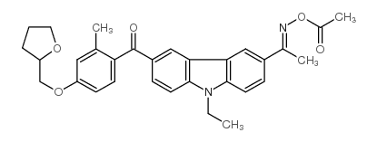 1-9-ethyl-6-2-methyl-4-(tetrahydro-2-furanyl)methoxybenzoyl-9h-carbazol-3-yl-1-(o-acetyloxime)ethanone_785779-13-7