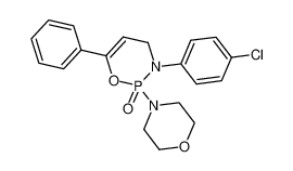3-(4-chlorophenyl)-2-morpholin-4-yl-6-phenyl-4H-1,3,2λ<sup>5</sup>-oxazaphosphinine 2-oxide_78994-10-2