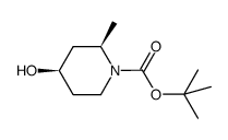 2-Methyl-2-propanyl (2R,4R)-4-hydroxy-2-methyl-1-piperidinecarboxylate_790667-44-6