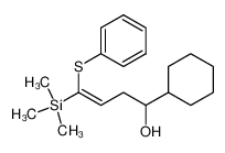 (Z)-1-Cyclohexyl-4-phenylsulfanyl-4-trimethylsilanyl-but-3-en-1-ol_79409-56-6