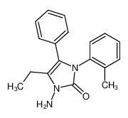 1-Amino-5-ethyl-4-phenyl-3-o-tolyl-1,3-dihydro-imidazol-2-one_79410-74-5
