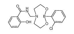 N-((2-(2-chlorophenyl)-1,3,6,2-dioxazaborocan-6-yl)methyl)-2-hydroxybenzamide_79422-10-9