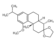 (1S,4aS,10aS)-7-isopropyl-5-methoxy-1,4a-dimethyl-3,4,4a,9,10,10a-hexahydro-1H-spiro[phenanthrene-2,2'-[1,3]dioxolane]_79433-29-7