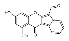 3-hydroxy-1-methyl-12-oxo-12H-chromeno[3,2-a]indolizine-6-carbaldehyde_79440-22-5