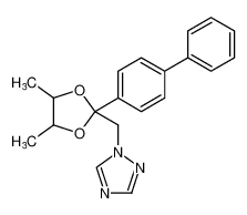 1-((2-([1,1'-biphenyl]-4-yl)-4,5-dimethyl-1,3-dioxolan-2-yl)methyl)-1H-1,2,4-triazole_79444-46-5