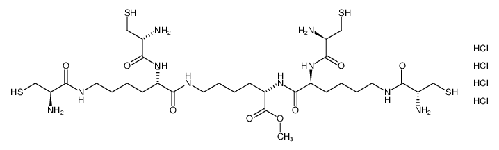 L-Lysine, N2,N6-bis(N2,N6-di-L-cysteinyl-L-lysyl)-, methyl ester,tetrahydrochloride_794517-01-4