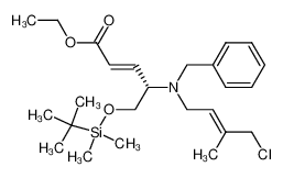 (2E,4S)-4-[N-benzyl-N-[(2E)-(4-chloro-3-methyl-2-butenyl)]amino]-5-(tert-butyldimethylsilyloxy)-2-pentenoic acid ethyl ester_794518-63-1