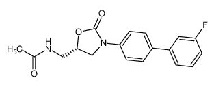 (S)-N-((3-(3'-fluoro-[1,1'-biphenyl]-4-yl)-2-oxooxazolidin-5-yl)methyl)acetamide_794523-12-9