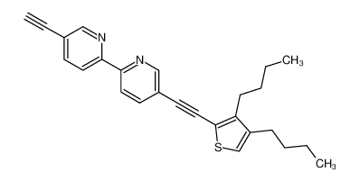 5-[(3,4-dibutylthien-2-yl)ethynyl]-5'-ethynyl-2,2'-bipyridine_794529-18-3