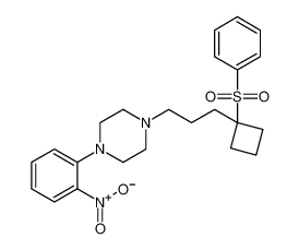 Piperazine, 1-(2-nitrophenyl)-4-[3-[1-(phenylsulfonyl)cyclobutyl]propyl]-_794531-30-9