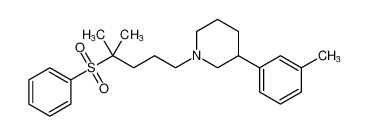 Piperidine, 3-(3-methylphenyl)-1-[4-methyl-4-(phenylsulfonyl)pentyl]-_794532-95-9