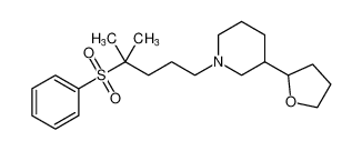 Piperidine, 1-[4-methyl-4-(phenylsulfonyl)pentyl]-3-(tetrahydro-2-furanyl)-_794532-97-1