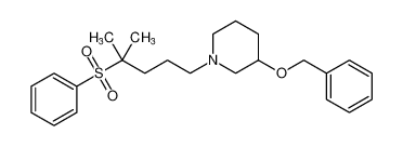 Piperidine, 1-[4-methyl-4-(phenylsulfonyl)pentyl]-3-(phenylmethoxy)-_794533-02-1