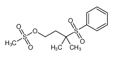 1-Butanol, 3-methyl-3-(phenylsulfonyl)-, methanesulfonate_794533-36-1
