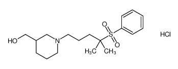 (1-(4-methyl-4-(phenylsulfonyl)pentyl)piperidin-3-yl)methanol hydrochloride_794533-74-7