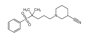3-Piperidinecarbonitrile, 1-[4-methyl-4-(phenylsulfonyl)pentyl]-_794533-83-8