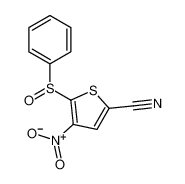 2-Thiophenecarbonitrile, 4-nitro-5-(phenylsulfinyl)-_79456-72-7