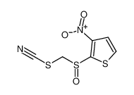 Thiocyanic acid, [(3-nitro-2-thienyl)sulfinyl]methyl ester_79456-75-0