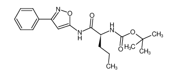 [1-(3-phenyl-isoxazol-5-ylcarbamoyl)-butyl]-carbamic acid tert-butyl ester_794565-00-7