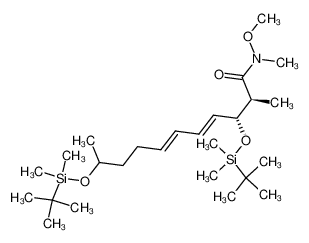 (4E,6E)-(2S,3R)-3,10-Bis-(tert-butyl-dimethyl-silanyloxy)-2-methyl-undeca-4,6-dienoic acid methoxy-methyl-amide CAS:794568-05-1 manufacturer & supplier