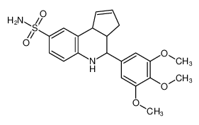 4-(3,4,5-trimethoxyphenyl)-3a,4,5,9b-tetrahydro-3H-cyclopenta[c]quinoline-8-sulfonamide_794586-82-6