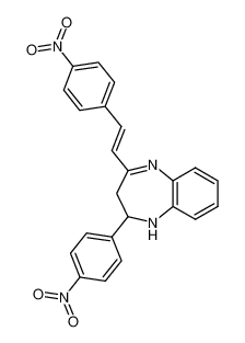 2-(4-Nitro-phenyl)-4-[(E)-2-(4-nitro-phenyl)-vinyl]-2,3-dihydro-1H-benzo[b][1,4]diazepine_79462-08-1