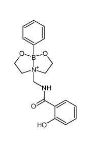 2-hydroxy-N-[(5-phenyl-4,6-dioxa-1-azonia-5-boranuidabicyclo[3.3.0]octan-1-yl)methyl]benzamide_79499-89-1