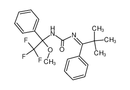 1-[2,2-Dimethyl-1-phenyl-prop-(Z)-ylidene]-3-(2,2,2-trifluoro-1-methoxy-1-phenyl-ethyl)-urea_79506-06-2