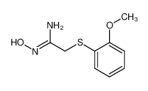 N-Hydroxy-2-(2-methoxy-phenylsulfanyl)-acetamidine_79506-75-5