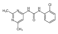 1-(2-Chloro-phenyl)-3-(2,6-dimethyl-pyrimidin-4-yl)-urea_79513-87-4