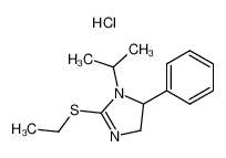2-Ethylsulfanyl-1-isopropyl-5-phenyl-4,5-dihydro-1H-imidazole; hydrochloride_79514-18-4