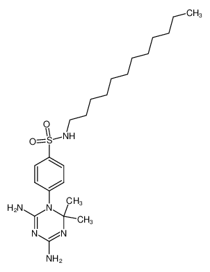 4-(4,6-diamino-2,2-dimethyl-2H-[1,3,5]triazin-1-yl)-N-dodecyl-benzenesulfonamide_79515-33-6