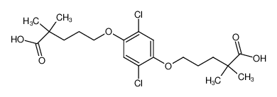 5,5'-[(2,5-dichloro-1,4-phenylene)bis(oxy)]bis[2,2-dimethylpentanoic acid]_79520-86-8