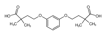 4,4'-[1,3-phenylenebis(oxy)]bis[2,2-dimethylbutanoic acid]_79520-96-0