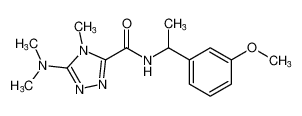 5-(dimethylamino)-N-(1-(3-methoxyphenyl)ethyl)-4-methyl-4H-1,2,4-triazole-3-carboxamide_795276-03-8