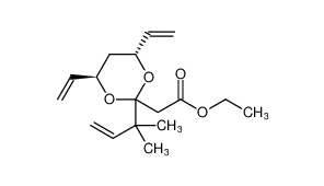 ethyl 2-((4R,6R)-2-(2-methylbut-3-en-2-yl)-4,6-divinyl-1,3-dioxan-2-yl)acetate_795298-26-9
