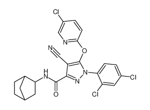 N-(bicyclo[2.2.1]heptan-2-yl)-5-((5-chloropyridin-2-yl)oxy)-4-cyano-1-(2,4-dichlorophenyl)-1H-pyrazole-3-carboxamide_795303-30-9