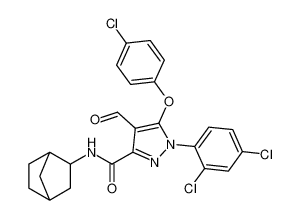 N-(bicyclo[2.2.1]heptan-2-yl)-5-(4-chlorophenoxy)-1-(2,4-dichlorophenyl)-4-formyl-1H-pyrazole-3-carboxamide_795303-93-4