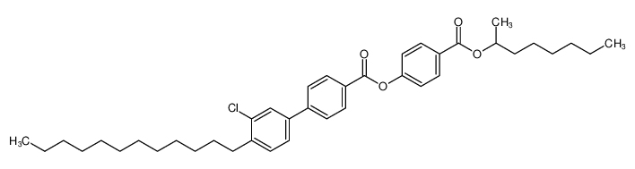 4-((octan-2-yloxy)carbonyl)phenyl 3'-chloro-4'-dodecyl-[1,1'-biphenyl]-4-carboxylate_795313-06-3