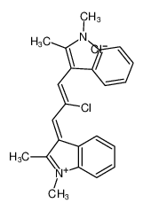 (E)-3-((Z)-2-chloro-3-(1,2-dimethyl-1H-indol-3-yl)allylidene)-1,2-dimethyl-3H-indol-1-ium chloride_79573-65-2