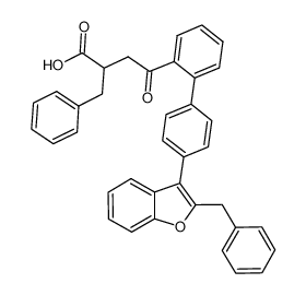 2-benzyl-4-[4'-(2-benzyl-1-benzofuran-3-yl)biphenyl-2-yl]-4-oxobutyric acid_796033-21-1