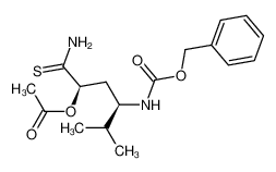 (1R,3R)-acetic acid 3-benzyloxycarbonylamino-4-methyl-1-thiocarbamoylpentyl ester_796039-45-7