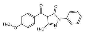 4-(4-methoxybenzoyl)-5-methyl-2-phenyl-2,4-dihydro-3H-pyrazol-3-one_79605-82-6