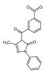 1-phenyl-3-methyl-4-(3-nitrobenzoyl)pyrazol-5-one_79605-83-7