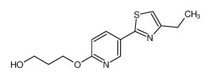 1-Propanol, 3-[[5-(4-ethyl-2-thiazolyl)-2-pyridinyl]oxy]-_796099-96-2